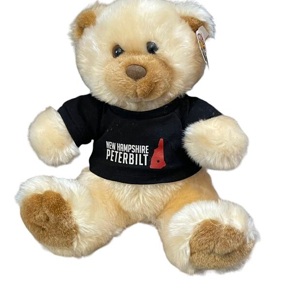 Chelsea Teddy Bear 12" NH New Hampshire Peterbilt T-Shirt Cream Plush Toy - Picture 4 of 12